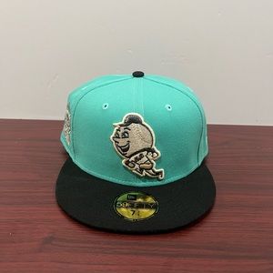 New Era, 59Fifty Fitted Hat, New York Mets, Green & Black